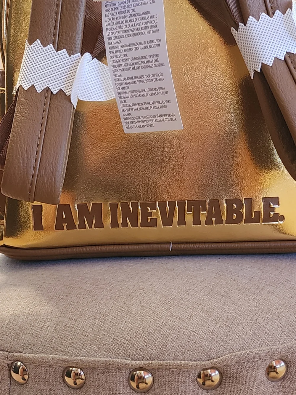 Marvel Infinity Gauntlet Gold Mini Backpack - Picture 11 of 11